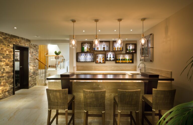 home bar or den